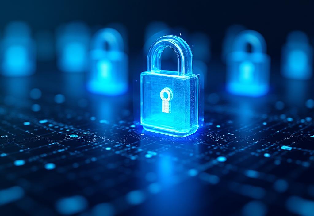 Abstract representation of data security and privacy